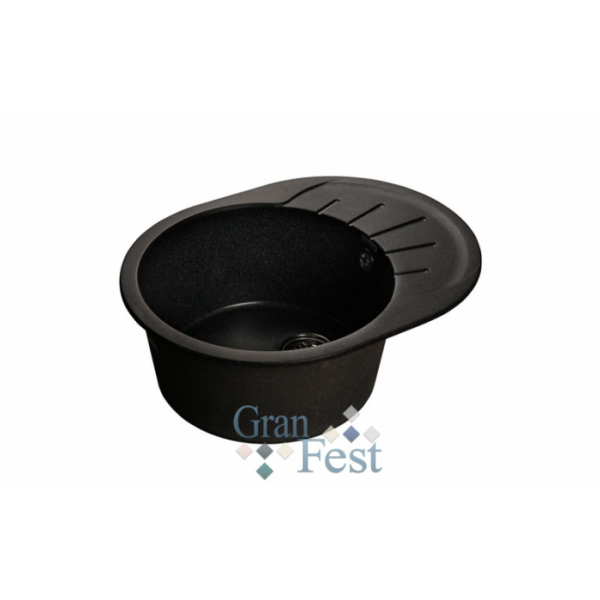 Кухонная мойка GranFest Rondo GF-R580L чёрный