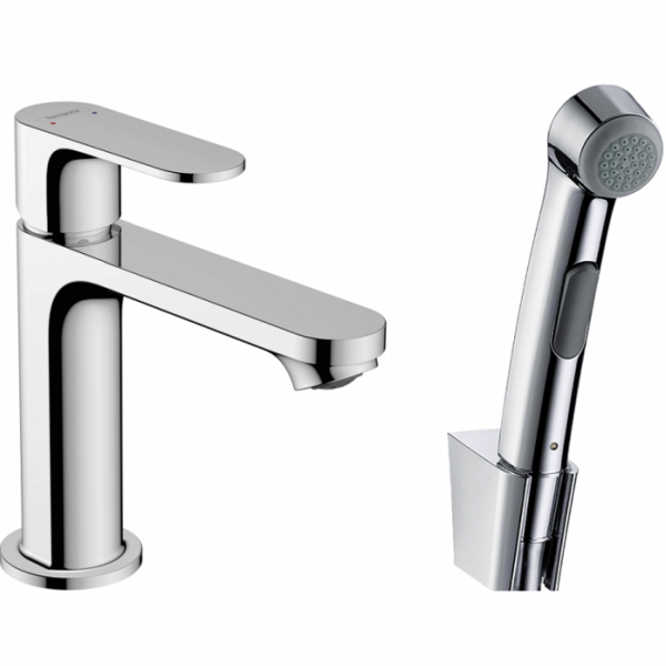 Смеситель для раковины с гигиеническим душем Hansgrohe Rebris S 72215000 хром