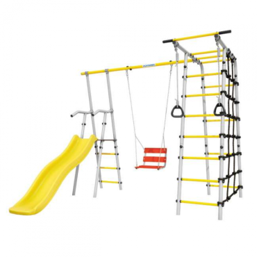 Дачный комплекс Romana Богатырь + ЦЕПНЫЕ качели 103.07.06 серый/жёлтый Дачный комплекс Romana Богатырь + ЦЕПНЫЕ качели 103.07.06 серый/жёлтый
