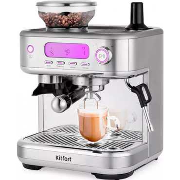 Кофемашина Kitfort КТ-7113 нержавеющая сталь