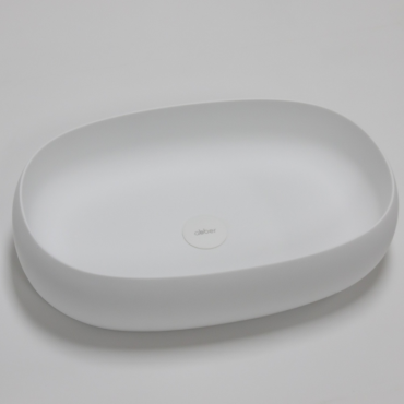 Раковина накладная Abber Stein AS2632 белая матовая Раковина накладная Abber Stein AS2632 белая матовая