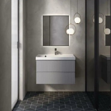 Тумба под раковину AQUAME S1 AQM900180WH белый глянец