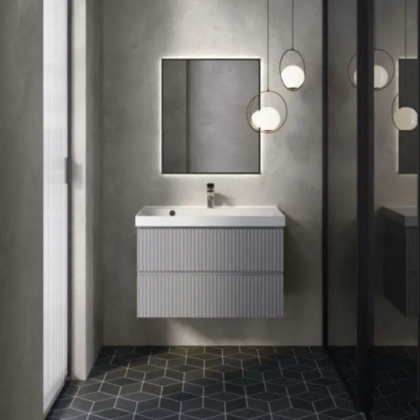 Тумба под раковину AQUAME S1 AQM900180WH белый глянец