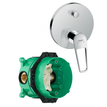 Смеситель для ванны Hansgrohe Novus Loop 71345000S (71345000+01800180) хром