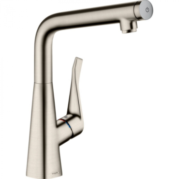 Смеситель для кухни Hansgrohe Metris Select M71 73810800 нержавеющая сталь