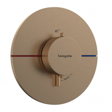 Термостат для душа Hansgrohe ShowerSelect Comfort S 15559140 шлифованная бронза