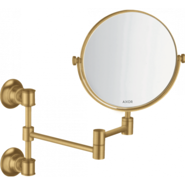 Косметическое зеркало Hansgrohe Montreux 42090250 матовое золото Косметическое зеркало Hansgrohe Montreux 42090250 матовое золото