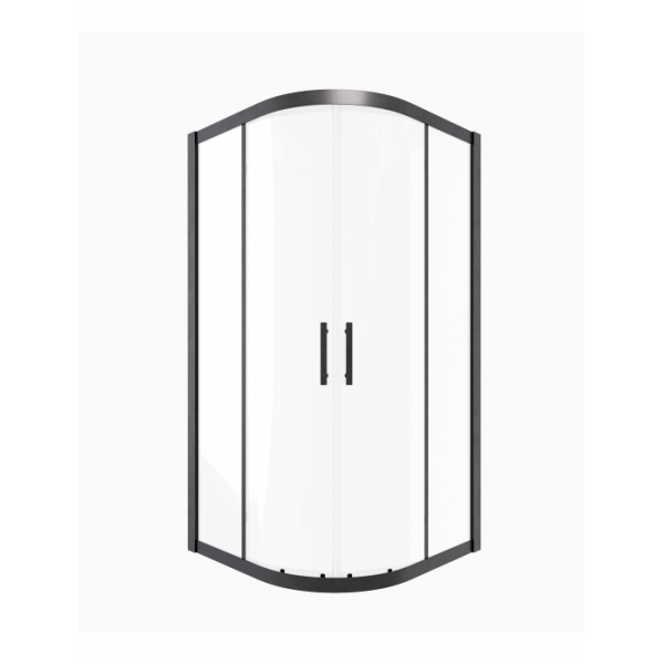 Душевой уголок Timo TPSS-90/03C-8 900*900*2000 профиль черный, стекло прозрачное T46