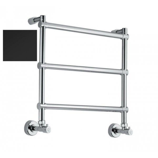 Полотенцесушитель водяной Margaroli Sole 442-3 4424703MB черный матовый