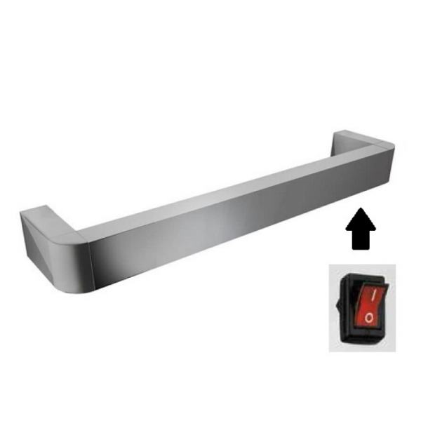 Полотенцесушитель электрический Margaroli Panorama 681CRT с выключателем, хром