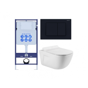 Комплект AQUATEK SET AQUATEK ДИВА-012 4в1 (рама Standard INS-0000012+крепеж KKI-0000002+клавиша KDI-0000012+унитаз Дива AQ2012-00 с сиденьем) Комплект AQUATEK SET AQUATEK ДИВА-012 4в1 (рама Standard INS-0000012+крепеж KKI-0000002+клавиша KDI-0000012+унитаз Дива AQ2012-00 с сиденьем)