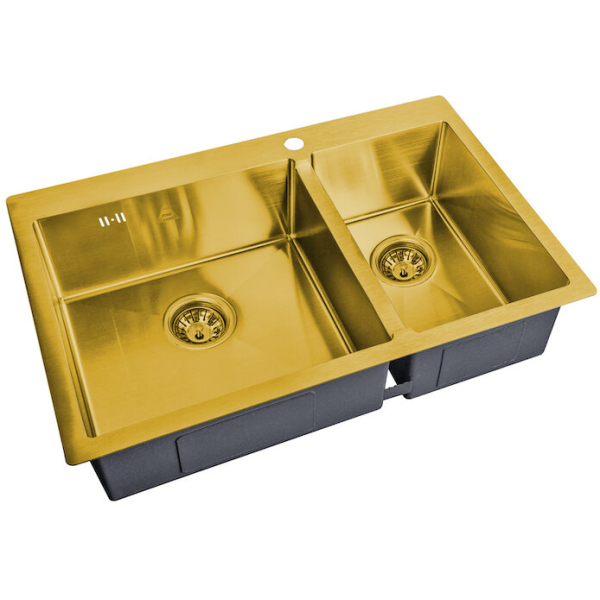 Мойка для кухни ZorG Steel Hammer SH 78-2-51-L BRONZE бронза