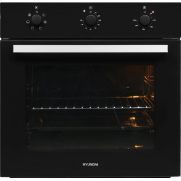 Электрический духовой шкаф Hyundai HEO 6631 BG черное стекло