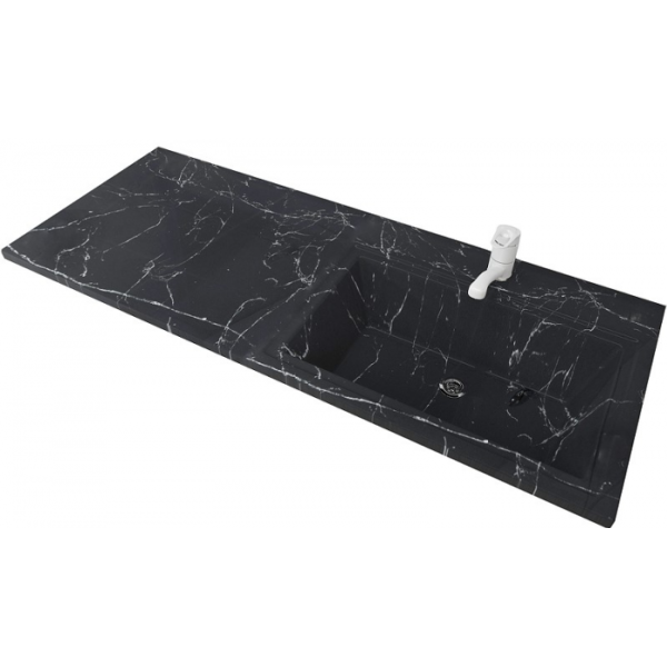 Раковина над стиральной машиной Stella Polar Мадлен 120 правая SP-00001072 черный мрамор