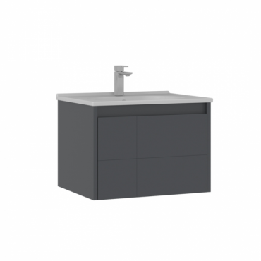 Тумба с раковиной ORKA Likya 65 антрацит матовый 5002493 Тумба с раковиной ORKA Likya 65 антрацит матовый 5002493