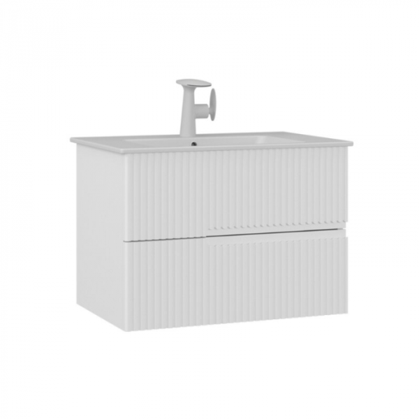 Тумба с раковиной ORKA Moonlight 70 белый матовый 5001491