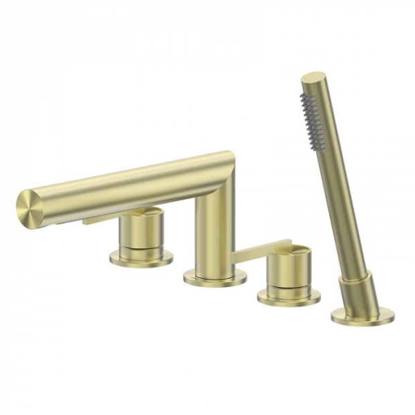 Смеситель на борт ванны Abber Perfekte 316 AF8A13BG золото брашированное