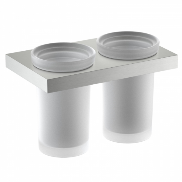 Стакан для зубных щеток двойной Timo Petruma 15234/13 никель