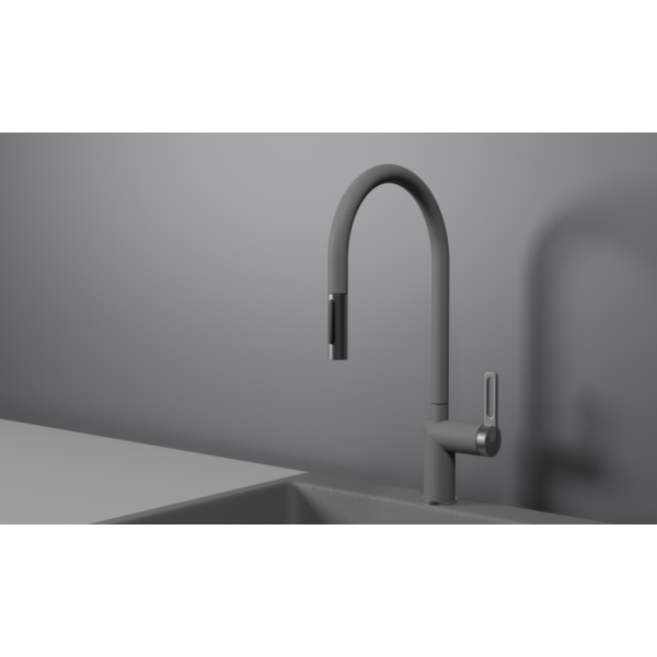 Смеситель для кухни Granula 8172 алюминиум