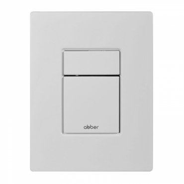 Кнопка смыва пневматическая Abber AC0123MW белый матовый