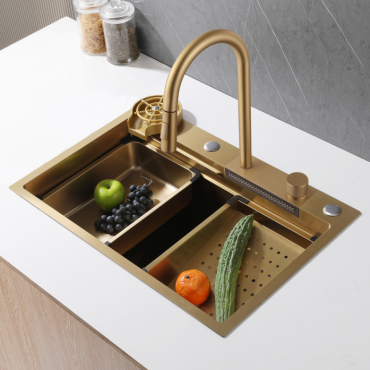 Кухонная мойка Abber Wasser Kreis AF2194G золото матовое