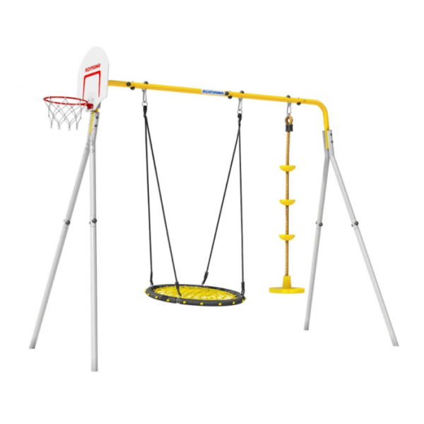 Дачный комплекс Romana Каркас для качелей-PRO" комплект №5.3 серый/жёлтый СГ000006221