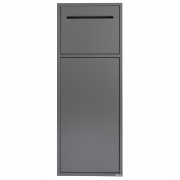 Скрытая настенная ниша с корзиной и бумагодержателем Abber Nischen AN3008NG никель Скрытая настенная ниша с корзиной и бумагодержателем Abber Nischen AN3008NG никель