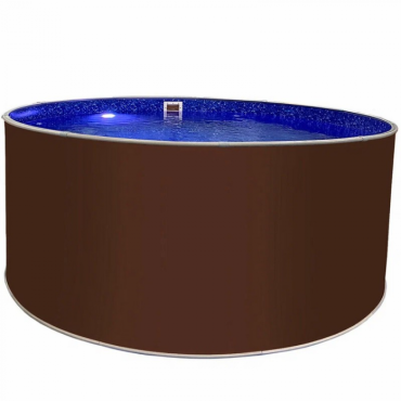 Бассейн Лагуна 4,5 х 1,25 м темный шоколад RAL 8017 ТМ820/45011-6 (чаша 0,6 мм)