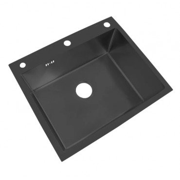Мойка кухонная Stella Polar Кастельо KN605008 черная SP-00001890