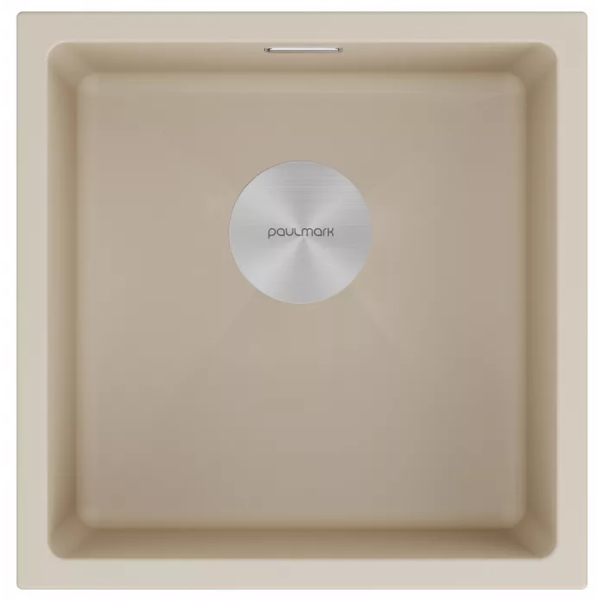 Кухонная мойка Paulmark Мойка LUMI 45UNI, IT-GRANIT, LU45-LA, латте, 455х460, Paulmark
