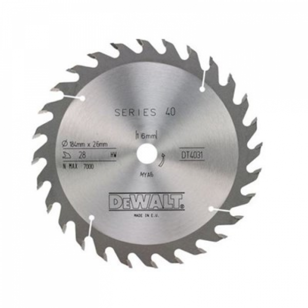 Диск пильный DeWalt 184х16мм DT 4031