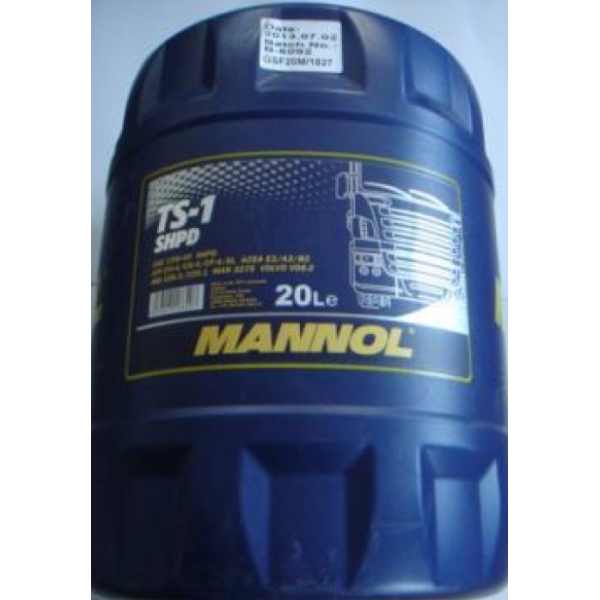 Масло моторное Mannol (SCT) TS-1 15w40 SHPD мин (20л) 1253